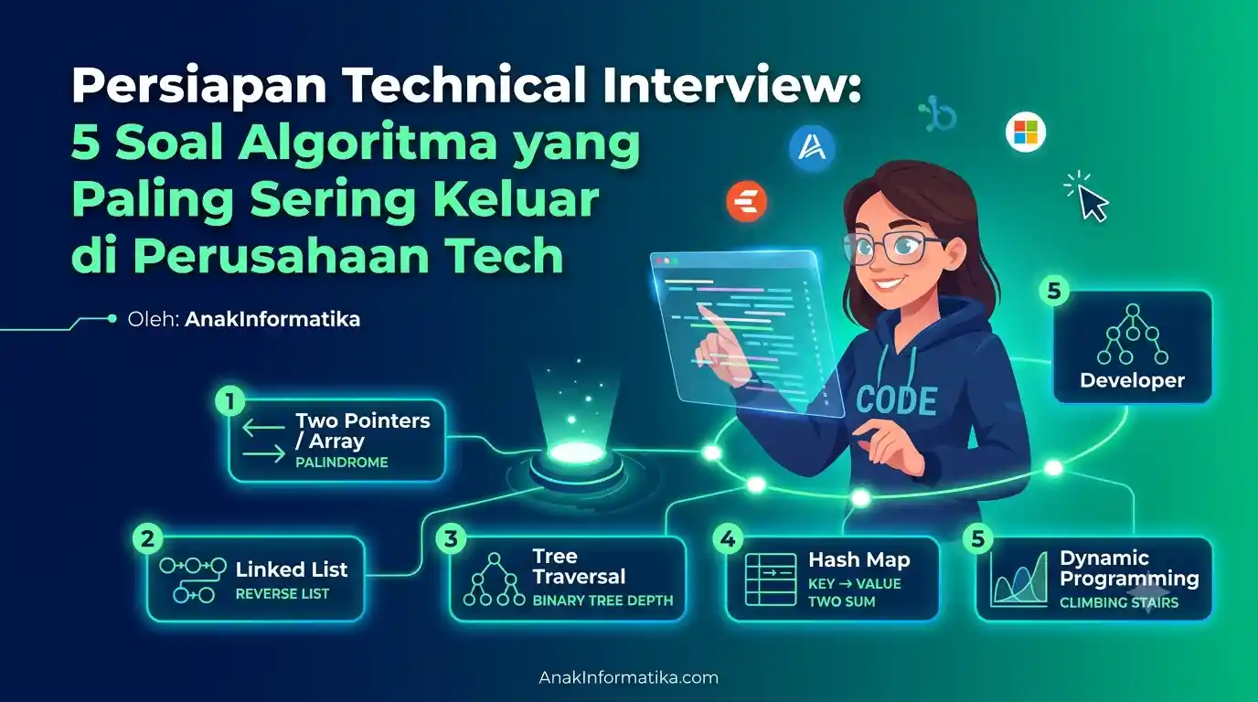 Kuasai Interview Impianmu: 5 Soal Algoritma Paling Sering Muncul di Perusahaan Tech Ternama!