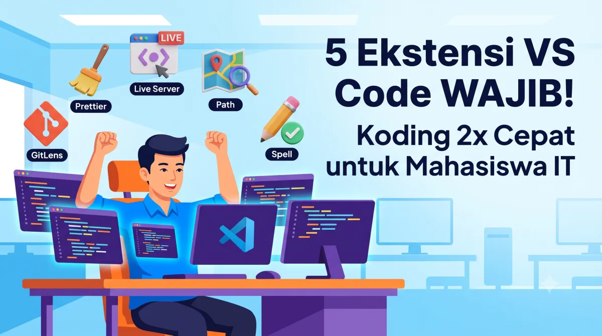 5 VS Code Extension Wajib Instal Buat Mahasiswa IT Supaya Koding 2x Lebih Cepat dan Efisien